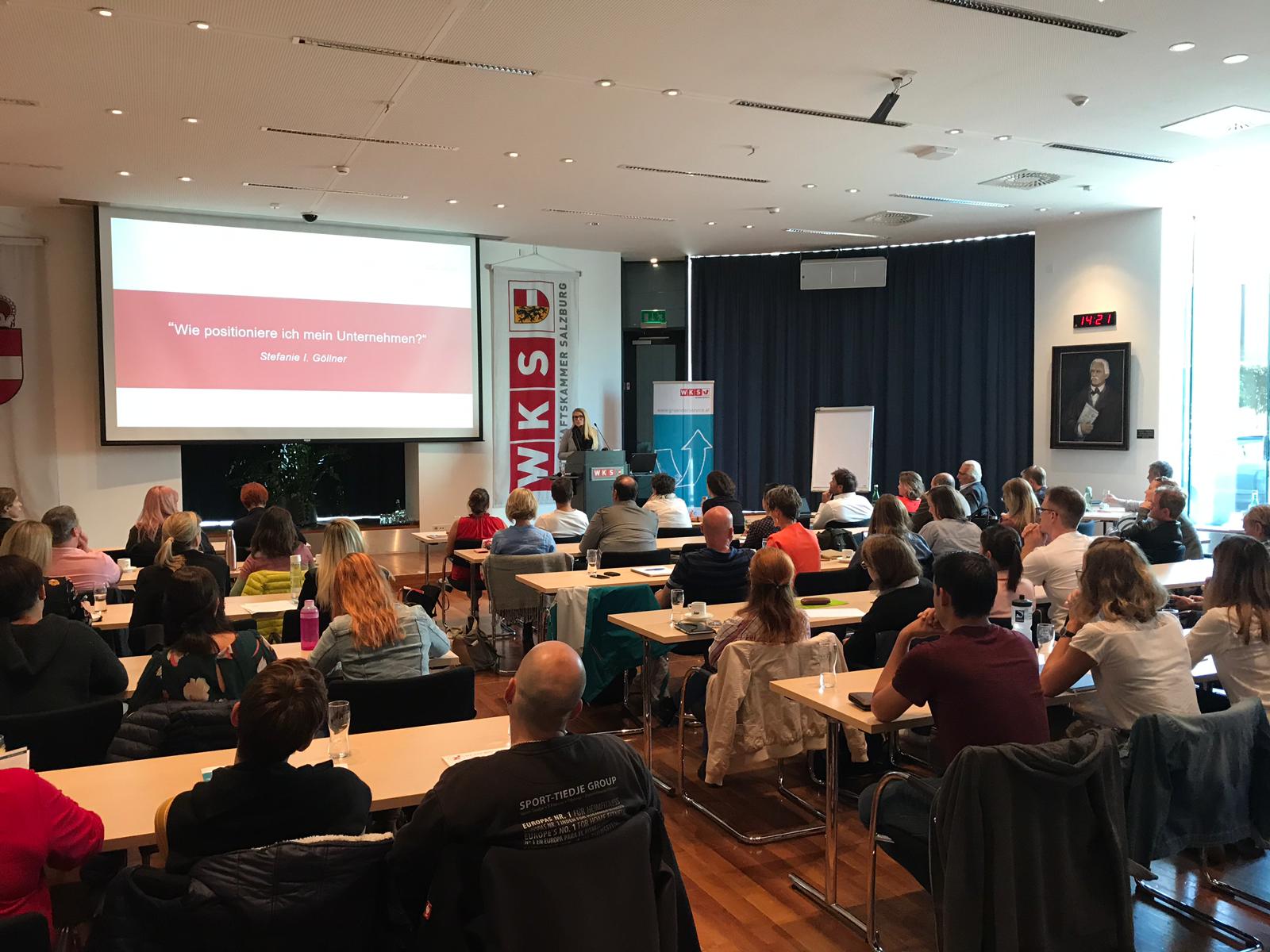 Vortrag beim „Gründer-und Unternehmertraining“ 2019 der Wirtschaftskammer Salzburg